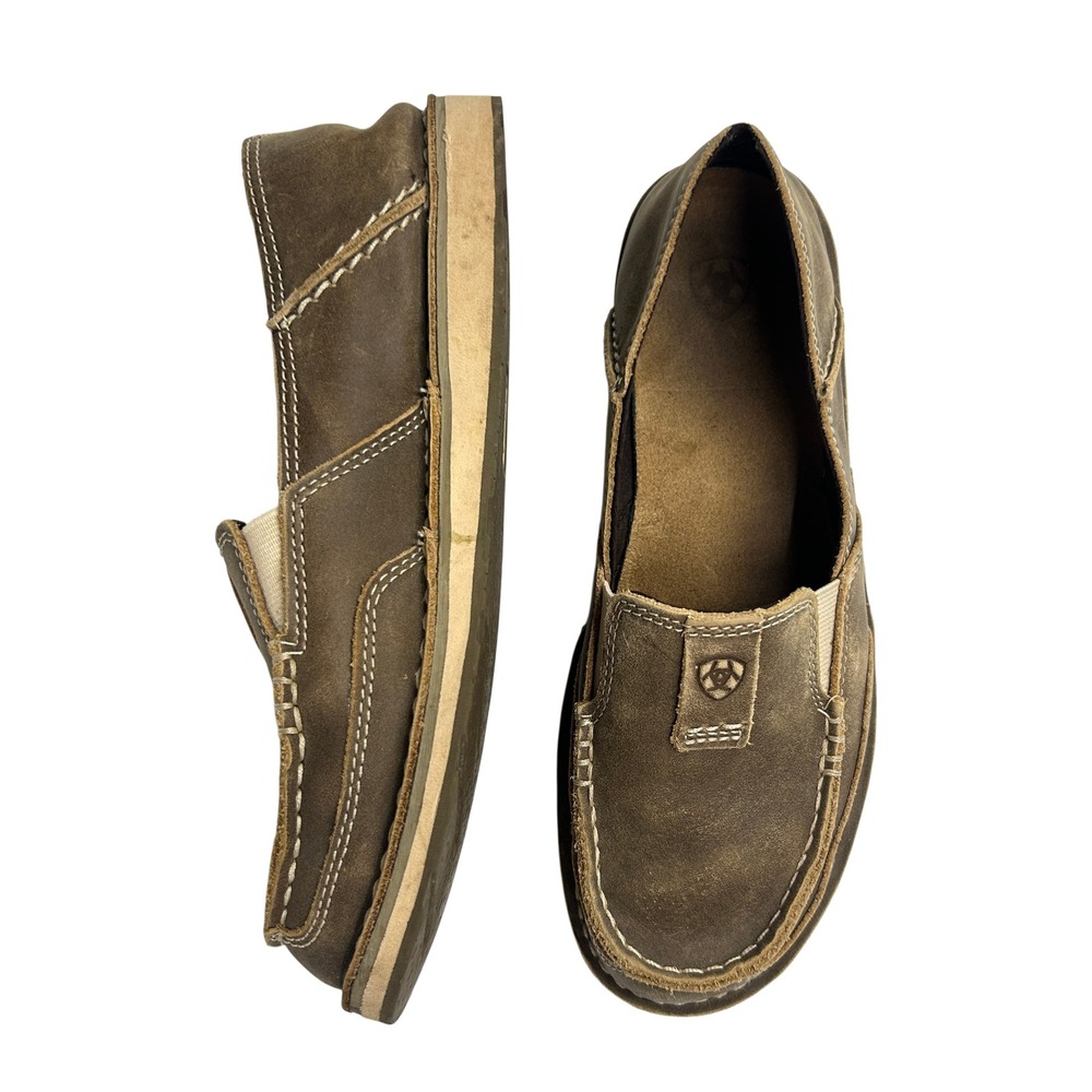 Ariat Cruiser Castaway Leather Slip On Loafers 7B Brown Western Boho Casual